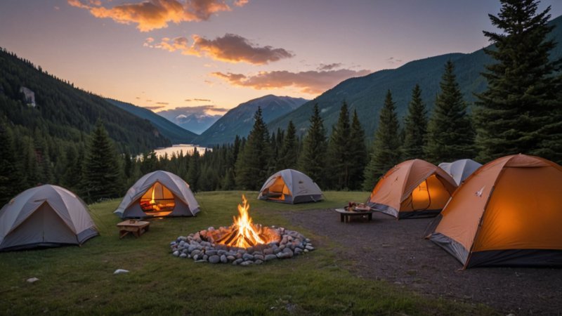 Camping, Hotellopphold, Reise med venner, Utendørsaktiviteter, Feriesammenligning