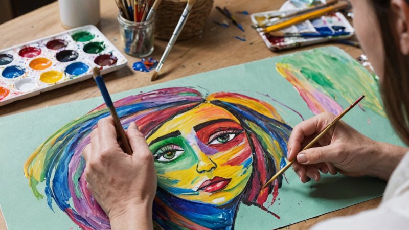kunstterapi, mental helse, kreativitet, følelsesmessig uttrykk, psykologisk innsikt