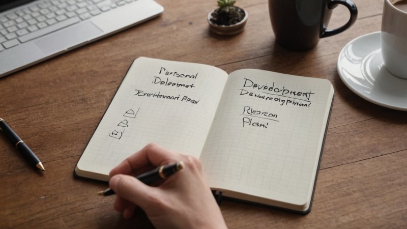 personlig utviklingsplan, målsetting, selvforbedring, motivasjon, handlingsplan