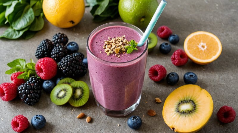 smoothie oppskrifter, supermat, sunne drikker, ernæring, energikick