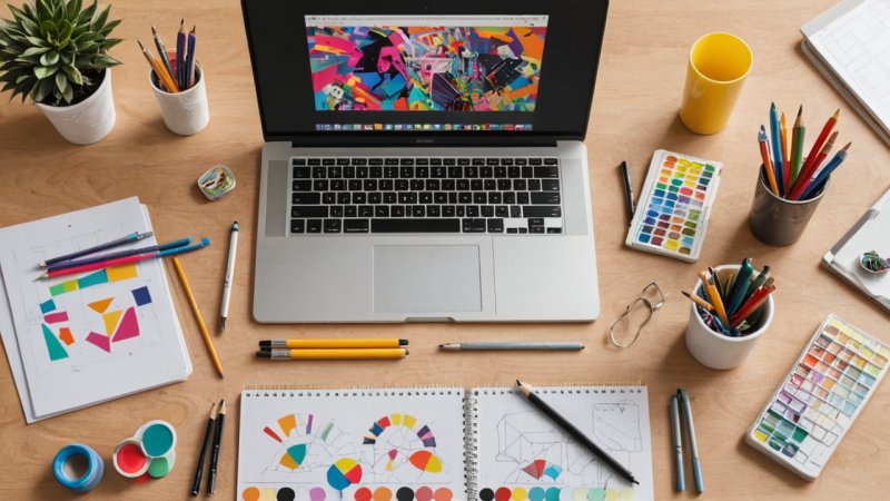 grafisk design, ferdighetsutvikling, utdanning, digitale ressurser, kreativitet