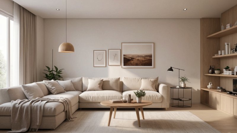 minimalisme, koselig livsstil, hjemmeatmosfære, livsstil, interiørdesign, velvære