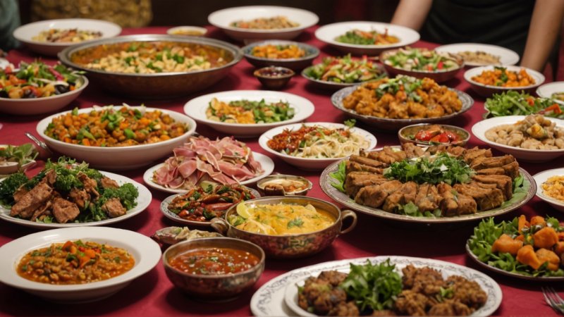 mattradisjoner, kulturelle feiringer, globalt kjøkken, høytidsmåltider, symbolske retter, kulinarisk arv