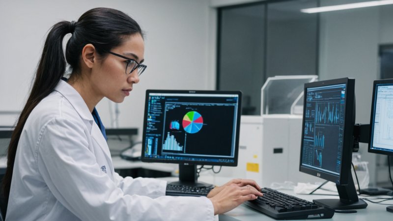 teknologi, forskningsmetoder, dataanalyse, moderne vitenskap, datainnsamling