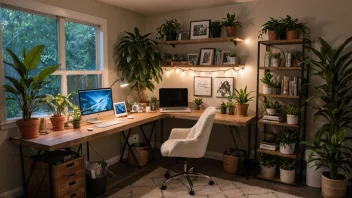 hjemmekontor, produktivitets tips, jobbe hjemmefra, komfortable møbler, belysning, organisering
