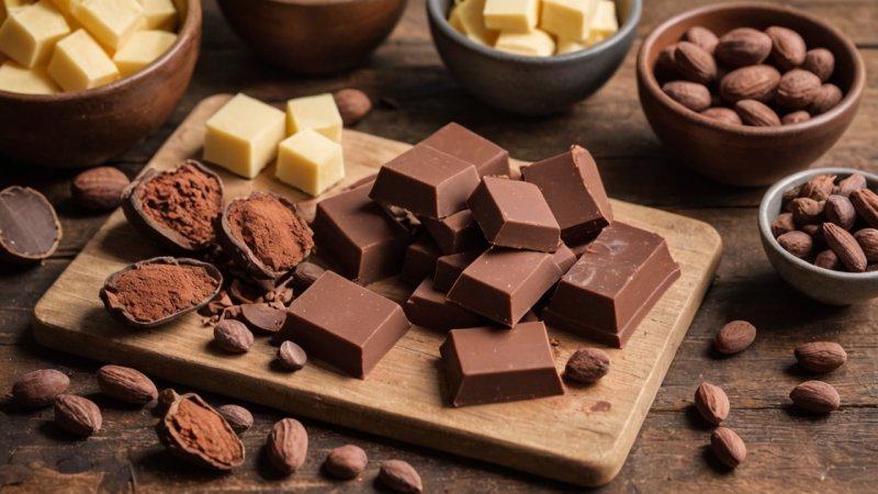 hvordan lage sjokolade, hjemmelaget sjokolade, sjokoladeoppskrift, sjokoladeproduksjonsprosess, sjokoladeingredienser