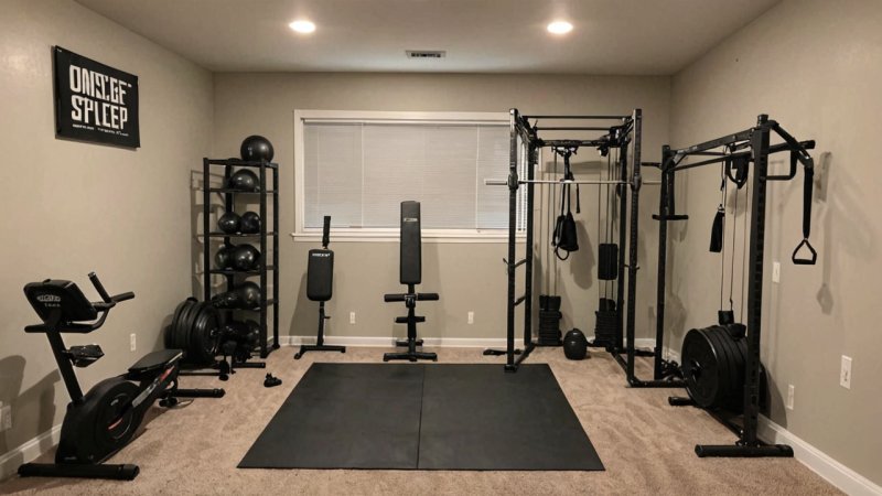 treningsrom hjemme, funksjonelt treningsrom, treningstips, fitness hjemme, treningsoppsett hjemme